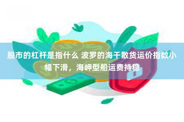 股市的杠杆是指什么 波罗的海干散货运价指数小幅下滑，海岬型船运费持稳