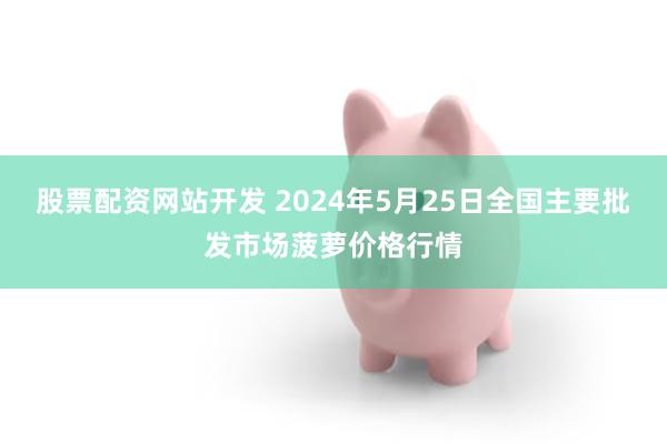 股票配资网站开发 2024年5月25日全国主要批发市场菠萝价格行情