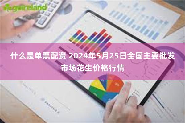 什么是单票配资 2024年5月25日全国主要批发市场花生价格行情