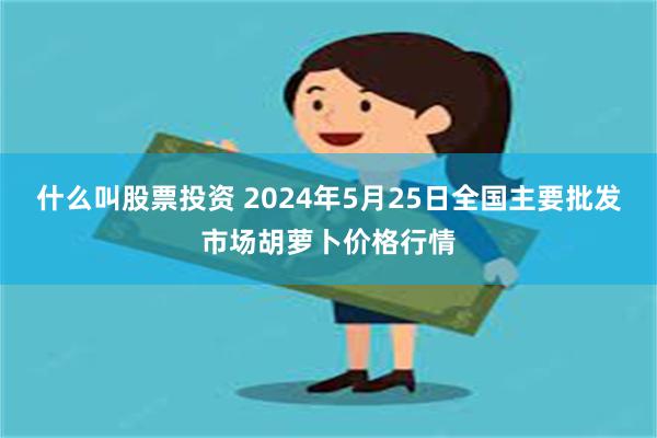 什么叫股票投资 2024年5月25日全国主要批发市场胡萝卜价格行情